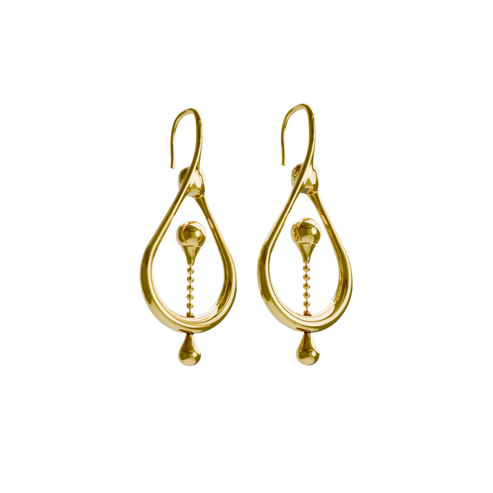 Earrings Float Gold - Image 2