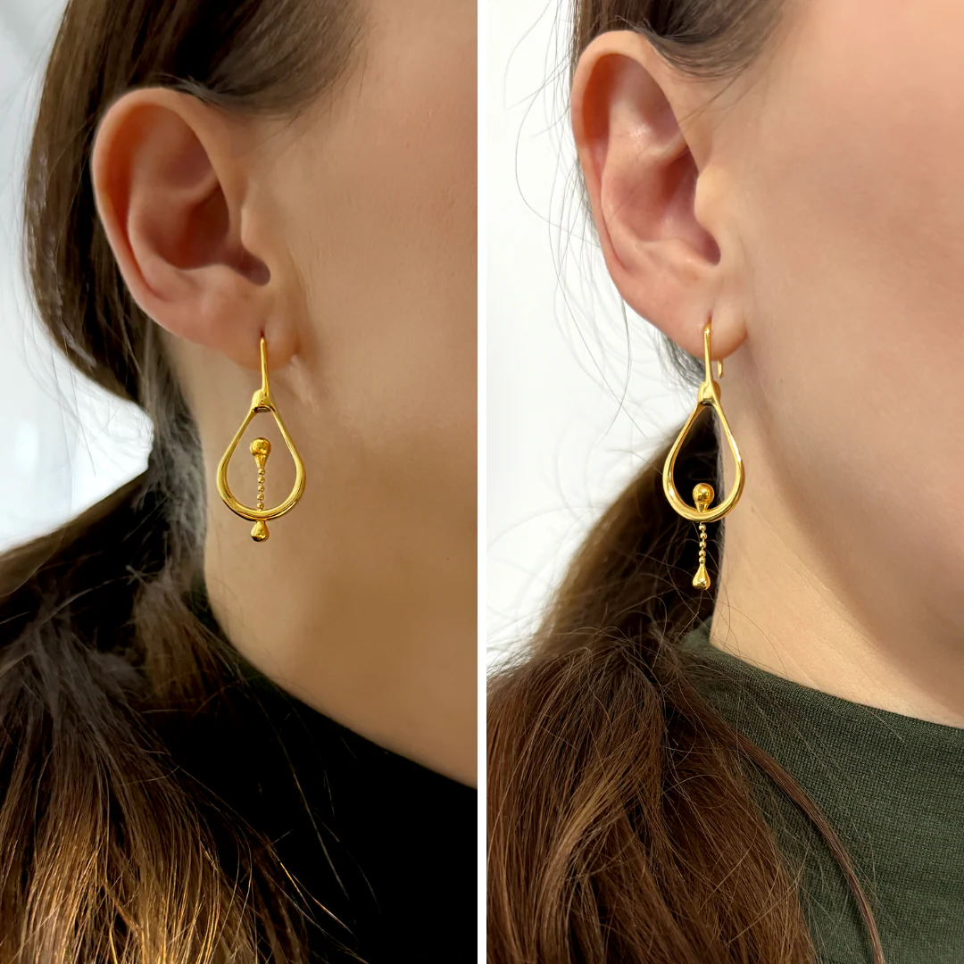 Earrings Float Gold - Image 3