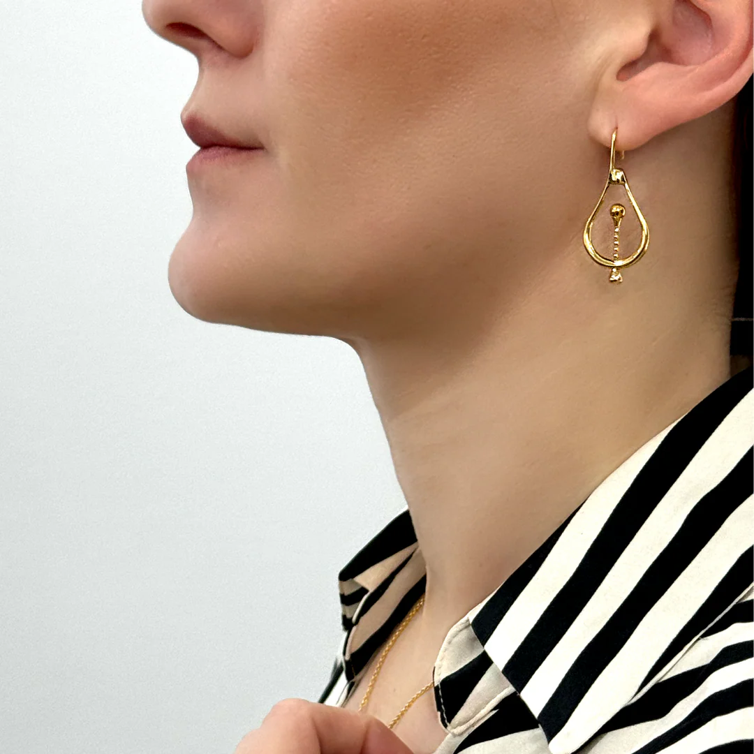 Earrings Float Gold - Image 5
