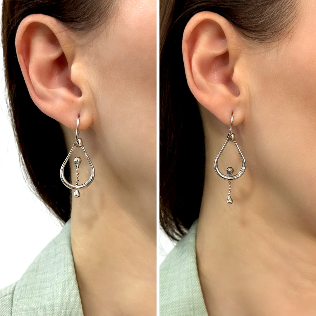 Earrings Float Silver - Image 3